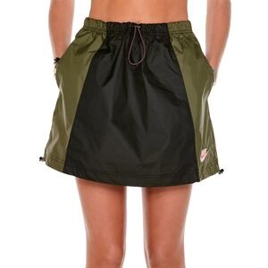 Nike Sportswear Icon Clash Colorblock Drawstring Mini Skirt XS